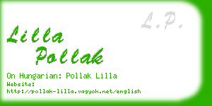 lilla pollak business card